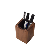 Support de bureau en bois Moshang personnalisé, minimaliste, mignon et élégant, avec tolérance de précision, pour stylos et crayons