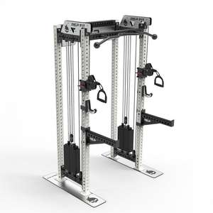 スチール製総合トレーニングラック 小型バードガントリーラック スクワットラック 家庭用多機能スミス レッグプレス バーベル収納 - Product Image 2