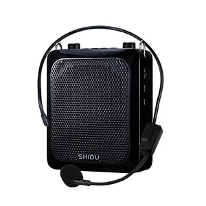 SHIDU מכירה לוהטת נייד נטענת Wired קול מגבר עם מסך תצוגה רב תפקודי bluetooth סאונד מגבר
