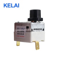Thermostat manuel à réinitialisation KELAI pour four à gaz, cuisinière, chauffage AC, avec capillaire en fer-céramique WHD-205MFA 220VAC 16A, idéal pour incubateur