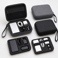 Étui de protection portable en EVA durable avec fermeture éclair pour appareil photo et batterie externe, avec insert en mousse antichoc, pour utilisation en extérieur