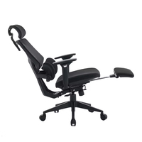 Chaise de bureau ergonomique de direction à dossier haut, design moderne, avec repose-pieds, en maille, réglable en hauteur, pour usage domestique et professionnel (vente en gros)