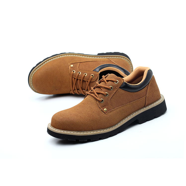 Zapatos Brogue de cuero genuino para hombre, trabajo de oficina clásico  para calzado de seguridad, con punta de acero, formales, planos,  ligeros|Botas de seguridad y de trabajo| - AliExpress