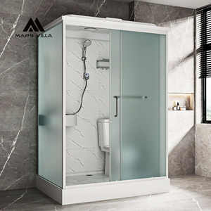 Paroi de douche profilée Mars Villa en verre sans cadre de 10 mm, pour <span class=keywords><strong>baignoire</strong></span> complète, arquée, avec système de bypass 44, dorée, pour salle de bain, OEM - Product Image 6