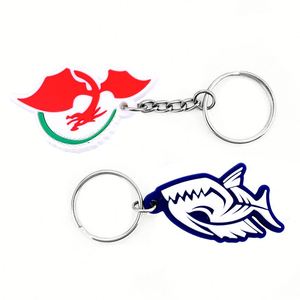 Cadeaux promotionnels porte-clés mousqueton en caoutchouc avec logo personnalisé personnalité créative écologique durable de haute qualité - Product Image 2