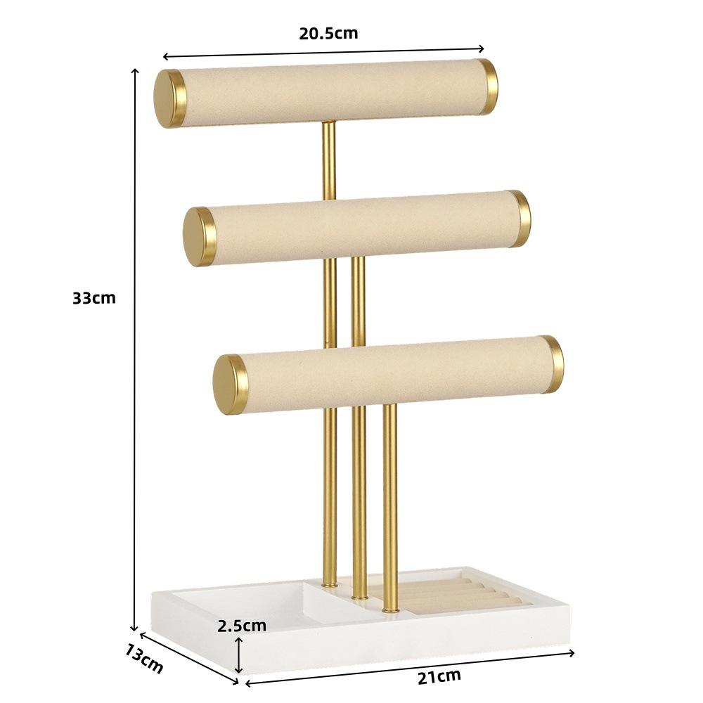 3t flannel jewelry rack gold