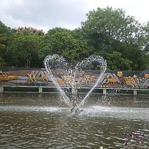 Mini Fontaine <span class=keywords><strong>de</strong></span> <span class=keywords><strong>Jardin</strong></span> Extérieure en Acier Inoxydable 304 Petite Fontaine Dansante avec Lumières Fontaine <span class=keywords><strong>de</strong></span> <span class=keywords><strong>Bassin</strong></span> - Product Image 3