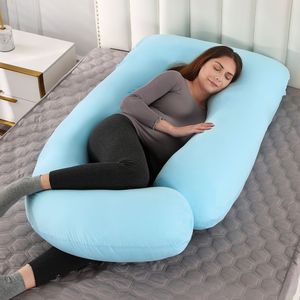 Venta directa de fábrica, barato, personalizado, forma de G, cubierta de terciopelo de cristal, almohada de embarazo, almohadas grises para dormir de cuerpo total de maternidad - Product Image 3