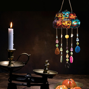 ของตกแต่งผนังงานปาร์ตี้เทศกาลผี  คริสตัลอาเกตทรงฟักทองสไตล์โกธิคสมัยใหม่  ขายดี - Product Image 4