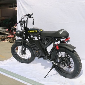 Vélo de montagne électrique rétro haut de gamme à pneus larges de 20 pouces, 750W, suspension intégrale, frein à disque hydraulique, <span class=keywords><strong>acier</strong></span>, 7 vitesses - Product Image 1
