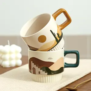 厂家直销定制Logo陶瓷咖啡杯办公礼品盒纪念品杯