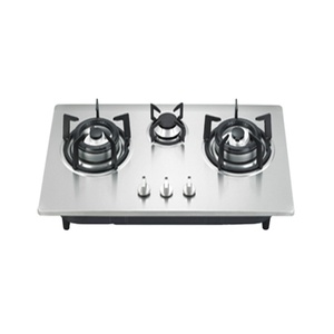 <strong>Prestige</strong> Iris 3 <strong>Burner</strong> <strong>Gas</strong> <strong>Stove</strong> | Toughened Glass Top | Tri-Pin Brass <strong>Burners</strong> | Ergonomic Knob | Black | 2Yr Warranty | Outdoor - Product Image 1
