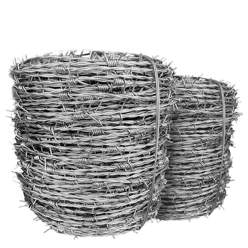 chinese manufacturer cheap price stainless steel barbed wire used on chain link fence