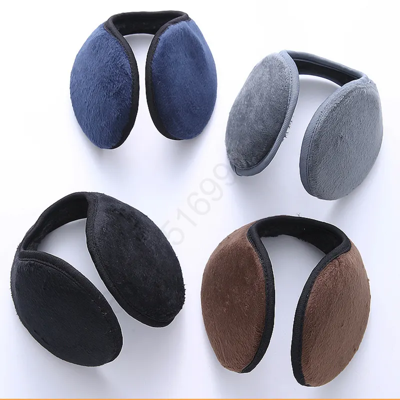 Unisex Ear Muffs Winter Ear Warmers Men Women Solid Soft Plush Winter Earmuff