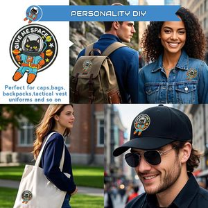 Patch thermocollant drôle de chat de dessin animé, patch moral brodé coloré pour sacs, sacs à dos, casquettes de camionneur, applique DIY 3,12x3,26 pouces - Product Image 4
