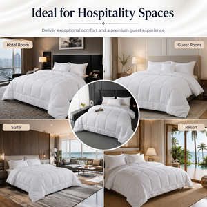 Ensemble de housse de couette King Size pour hôtel, imperméable et moelleuse, disponible pour l'été, toutes saisons et l'hiver - Product Image 3