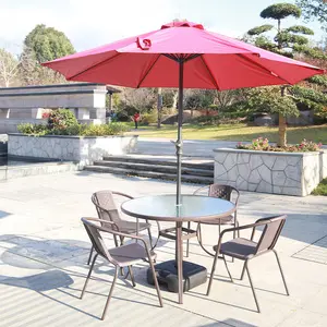 Алюминиевая мебель, большой правый консольный наружный Солнечный Наклонный садовый сменный зонт для патио с уличными столами