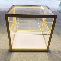 Vitrine argentée de nourriture sèche de pain de verre en métal de vitrine de gâteau de pâtisserie pour le kiosque de supermarché de magasin de café de boulangerie