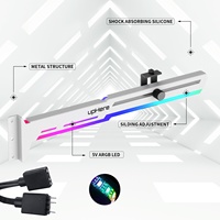 Support de GPU réglable avec rail coulissant ARGB G276, dispositif anti-affaissement, support de haute qualité, prix avantageux, en stock