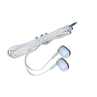 Earphone Aktif Sekali Pakai Bahan ABS+Silikon IPX-3 Tahan Air Kabel 3.5mm 120cm Suara Sempurna Gratis Ongkir Grosir