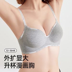 Châu Âu Phụ Nữ Mỹ Cộng Với Kích Thước Thạch Mỏng Áo Ngực Thoáng Khí Push-up Underwire-Miễn Phí Với Bên Ngực Bảo Hiểm Cup Logo Vị Trí - Product Image 3