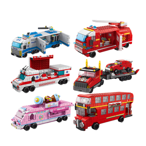 Mới 6 1 Lửa Máy Bay Chiến Đấu Loạt 1000Pcs Xây Dựng Khối Xe Kit Đồ Chơi Cho Trẻ Em Bao Gồm Cháy Động Cơ Sa Mạc Xe Tải Xe Buýt Các Phương Xe Khác - Product Image 1