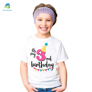 Feliz cumpleaños, bebé <span class=keywords><strong>niñas</strong></span> Camiseta de manga corta 1St traje de cumpleaños - Product Image 6