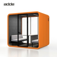 Cabines de bureau modulaires insonorisées, cabine privée pour 4 personnes, bureau insonorisé, cabine de réunion pratique