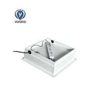 Plafonnier LED encastré carré 26W 300x300mm 6000K IP65 étanche pour salle blanche / usine alimentaire / chambre de décontamination