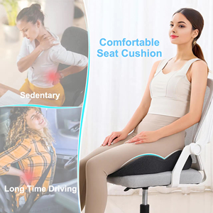 <span class=keywords><strong>Coussin</strong></span> <span class=keywords><strong>de</strong></span> siège orthopédique en mousse à mémoire <span class=keywords><strong>de</strong></span> forme, doux et respirant, pour voiture, avec techniques <span class=keywords><strong>de</strong></span> couture, pour soulager les douleurs dorsales, sciatiques et du coccyx - Product Image 2