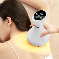 Brosse de massage électrique pour le corps, lumière rouge, amincissement abdominal, relaxation musculaire du cou et des épaules, drainage, contrôle du temps