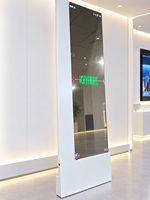Écran d'affichage numérique OLED transparent multifonctionnel 1*2 pour magasins de détail et expositions