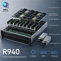 Vente en gros de serveurs en rack Supermicro de luxe en métal argenté Poweredge R940 33 Go, IPTV, stock Europe