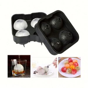 Usine et stock écologiques. Moule à gâteau. Plateau de cuisson 3D. Boule à glace réutilisable en silicone avec 4 trous, qualité alimentaire OEM/ODM - Product Image 3