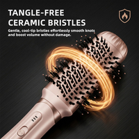 Ensemble de brosses à air chaud 5 en 1, moteur DC 900W, brosse sèche-cheveux avec 2 vitesses, 3 températures, ions négatifs, multi-styler pour salon, maison, voyage