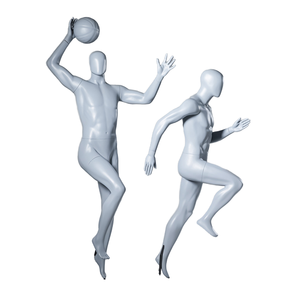 Tienda usada de <span class=keywords><strong>cuerpo</strong></span> entero musculoso masculino corriendo jugando baloncesto maniquíes para exhibición de ropa deportiva - Product Image 5