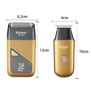 เครื่องโกนหนวดไฟฟ้าโคเมะ ทวินเบลด มินิทริมเมอร์แบบชาร์จไฟได้สำหรับผู้ชายตัดผม - Product Image 4