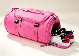 Sac à dos de sport cylindrique multi-compartiments, portable, pour la gym, la randonnée, les voyages, pour femmes - Product Image 6