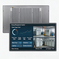 Panel PC Táctil Industrial de 15.6'' J1900, Pantalla Capacitiva Todo en Uno, IP65 Totalmente Sellado, 2xLAN, 5xCOM, Computadora Sin Ventilador para Kiosco POS