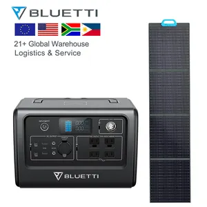 Bluetti EB70+PV120 Solar Generator 220v Portable Solar Panels Solar Generator 1000 Watt Portable