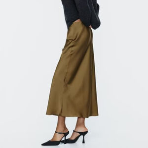 SHENZHUWomen's 2024 printemps nouveau <span class=keywords><strong>mi</strong></span>-long a-ligne couvrant la hanche <span class=keywords><strong>jupe</strong></span> <span class=keywords><strong>mi</strong></span>-<span class=keywords><strong>longue</strong></span> <span class=keywords><strong>Satin</strong></span> taille haute <span class=keywords><strong>jupe</strong></span> 8632845 7968581 2298170 - Product Image 4