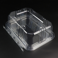 Aangepaste 24Oz Plastic Deli Containers Doorzichtige Huisdier Scharnierende Deksel Container Fraudebestendig Voedsel Container Met Platte Deksel Voor Salade