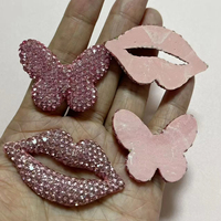 Accessoires de décoration Kawaii Bling de luxe avec diamants, nœuds, cœurs, papillons et motifs de lèvres pour coques de téléphone, coques d'iPad, scrapbooking et loisirs créatifs DIY