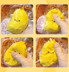 Jouet à presser amusant et mignon en forme de petite banane dodue, en TPR, pour la décompression musicale et le pétrissage, pour enfants de 5 à 7 ans - Product Image 2