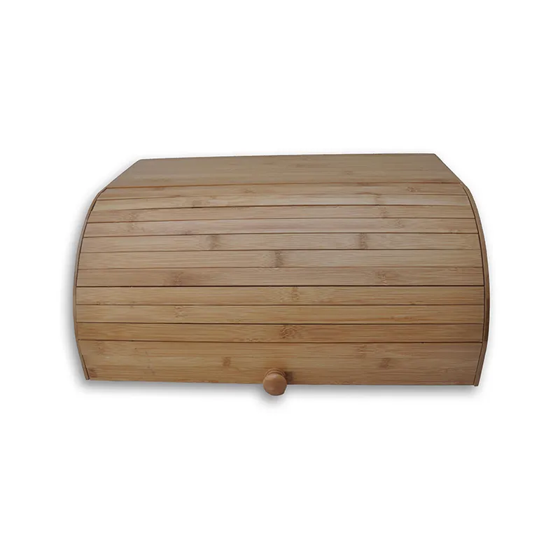Caixa de armazenamento de pão de bambu