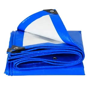 MILLION jiangsu 150gsm blue and white aquaculture tanks extra heavy duty pe boat woven tarpaulins tarpaulin blanket sheet tarp