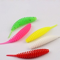 Petite Ligne de Pêche Flottante à Queue Aiguille, Appât Artificiel Souple, Type Ver à Bulles Dansant, Hameçons Simples, pour la Pêche au Black Pit Bass