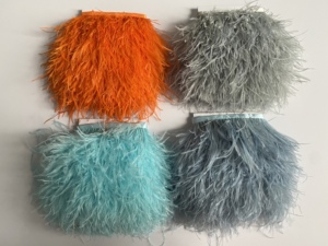 Cinta de tela para coser, adorno de plumas de avestruz con flecos para manualidades, ropa, vestido, disfraz, zapatos, accesorios, fiesta, hogar, decoración de boda - Product Image 6