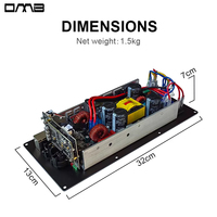 Module de Carte d'Amplificateur Actif Professionnel Audio Numérique 400W Classe D DSP 2 Canaux pour Enceinte de Système Line Array