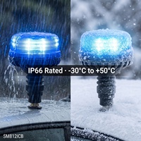 Nueva Luz de Advertencia Intermitente LED para Vehículos de Emergencia, Ambulancias y Grúas, 12-24V 18W